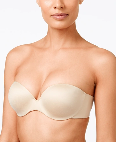 Maidenform Strapless Shaping With Lift Underwire Bra 9417 In Latte Lift (nude )