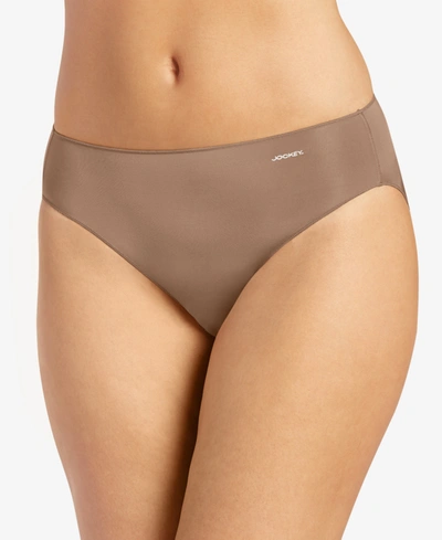Jockey Women's No Panty Line Promise Bikini Underwear 1370 In Deep Beige (nude )