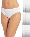 Jockey Elance Hipster Underwear 3 Pack 1482 1488, Also Available In Plus Sizes In White