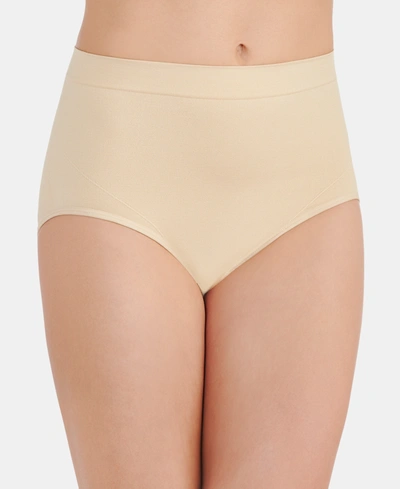 Vanity Fair Seamless Smoothing Comfort Brief Underwear 13264, Also Available In Extended Sizes In Damask Neutral (nude )