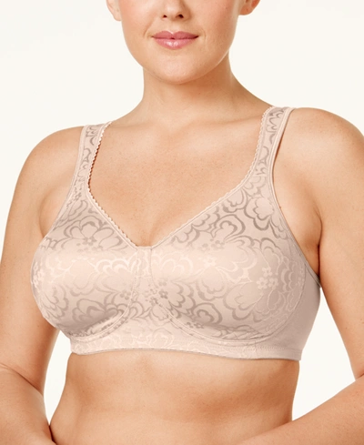 Playtex 18 Hour Ultimate Lift And Support Wireless Bra 4745 In Mother Of Pearl (nude )