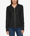 Tommy Hilfiger Women's French Terry Hoodie, Created For Macy's In Black