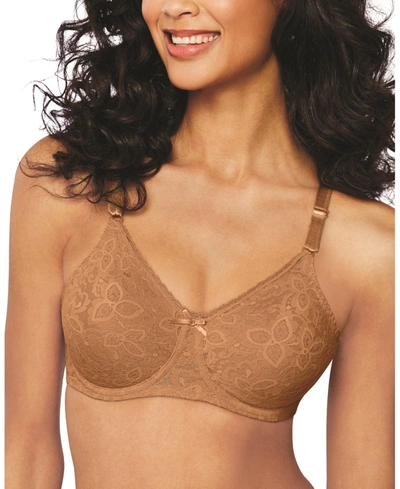 Bali Lace 'n Smooth 2-ply Seamless Underwire Bra 3432 In Brown
