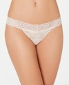Maidenform Sexy Must Have Sheer Lace Thong Underwear Dmeslt In Sandshell (nude )