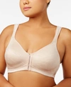 Playtex 18 Hour Posture Boost Front Close Wireless Bra Use525, Online Only In Light Beige (nude )
