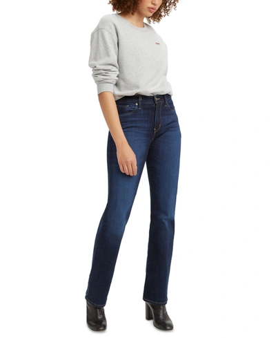 Levi's 315 Shaping Mid Rise Lightweight Bootcut Jeans In Cobalt March