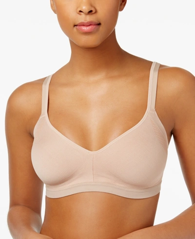 Warner's Warners Easy Does It Underarm-smoothing With Seamless Stretch Wireless Lightly Lined Comfort Bra Rm3 In Toasted Almond (nude )