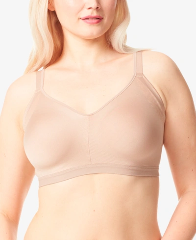 Olga Easy Does It Full Coverage Smoothing Bra Gm3911a In Toasted Almond (nude )