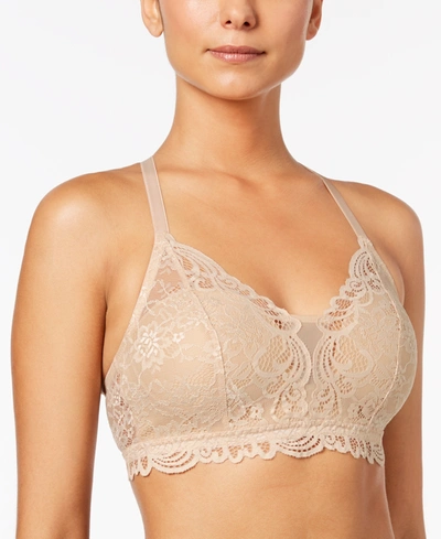 Bali Comfort Revolution Lace Desire Shaping Wireless Bra Df6591 In Latte Lift (nude 5)