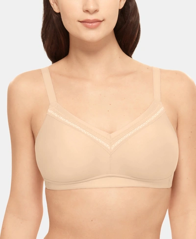 Wacoal Women's Perfect Primer Wire Free Bra 852313, Up To Ddd Cup In Sand (nude )