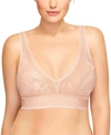 Wacoal Net Effect Bralette In Rosedust (nude )