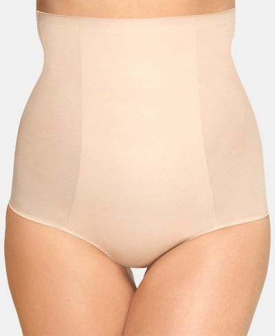 Wacoal Beyond Naked Cotton Shaping High-waist Brief 808330 In Tan/beige