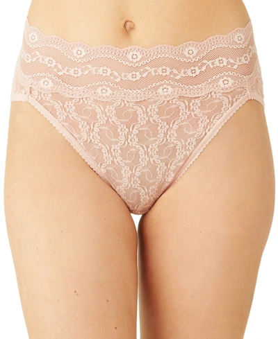 B.tempt'd By Wacoal Women's Lace Kiss High-leg Brief Underwear 978382 In Rose Smoke (nude )