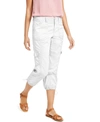 Style & Co Women's Mid-rise Cargo Capri Pants, Exclusively At Macy's In Bright White