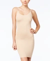 Spanx Womens Smoothing Adjustable Shaping Slip In Natural Glam- Nude