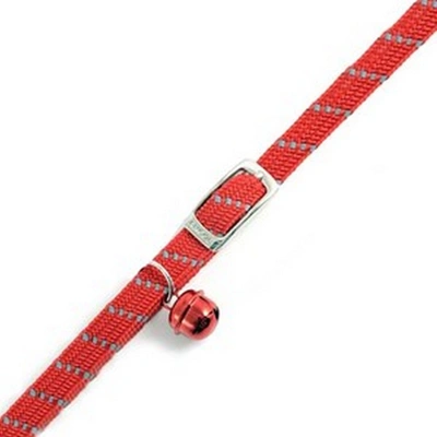 Ancol Soft Weave Reflective Cat Collar (red) (one Size)