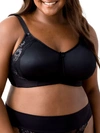 Elila Raya Smooth Lace Spacer Wire-free Bra In Black