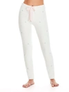 Honeydew Intimates Snow Angel Chenille Joggers In Ivory Snowflakes