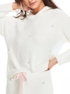 Honeydew Intimates Snow Angel Chenille Hoodie In Ivory Snowflakes