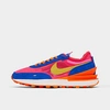 Nike Waffle One Sneakers Dc2533-400 In Racer Blue/bright Citron/hyper Pink/siren Red/hyper Crimson/sail