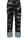 Ports V Camouflage-print Straight-leg Jeans In Blue