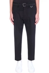 LOW BRAND trousers IN BLACK COTTON,L1PFW21226098D001