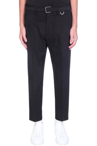 Low Brand Pants In Black Cotton