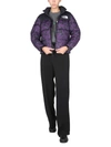 The North Face 1996 Retro Nuptse Leopard Print Jacket In Purple In Bianco
