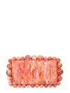 Cult Gaia Eos Pearly Acrylic Clutch Bag In Rosso