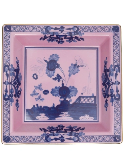 Ginori 1735 Oriente Italiano Square Vide Pouche (24cm) In Pink