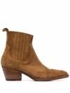MAJE FARWEST 40MM SUEDE ANKLE BOOTS