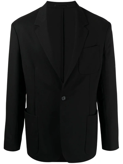 Paul Smith Darted Single-breast Wool Blazer In Black