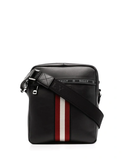 Bally Logo-trim Messenger Bag In Black