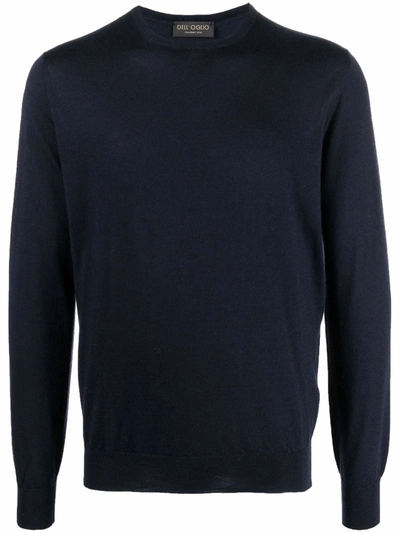 Dell'oglio Crew Neck Jumper In Blue