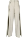 Off-white Side-pleat Panelled Trousers In Neutrals