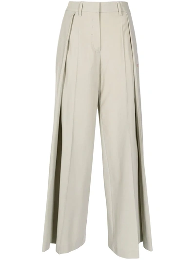 Off-white Side-pleat Panelled Trousers In Neutrals