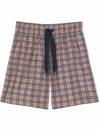 BURBERRY CHECK SWIMMING SHORTS