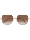 CARTIER OVERSIZED GRADIENT SUNGLASSES