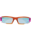 Jacquemus Les Lunettes Altù Mirrored-lens Sunglasses In Orange