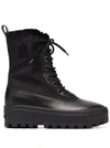 Mackage Hero Shearling-lined Lug-sole Boots In Black