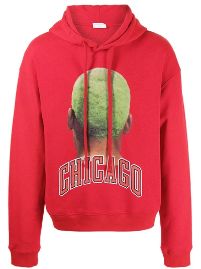 Ih Nom Uh Nit Graphic Print Drawstring Hoodie In Red