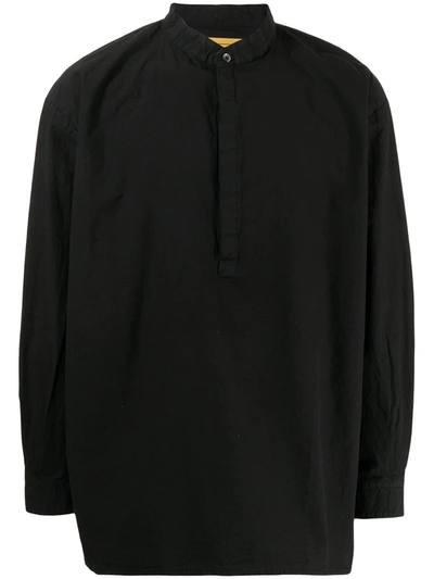 Seven By Seven Pullover Long-sleeve Shirt In Black