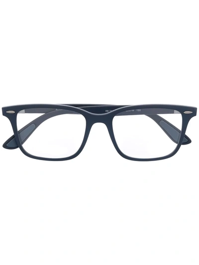 Ray Ban Square-frame Eyeglasses In Blue