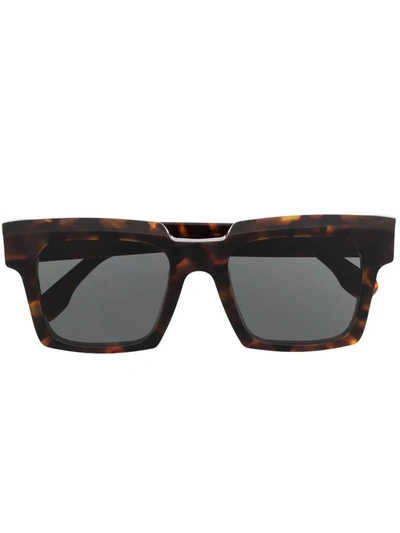 Retrosuperfuture Tortoiseshell Square-frame Sunglasses In Brown