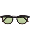 RETROSUPERFUTURE TORTOISESHELL ROUND-FRAME SUNGLASSES