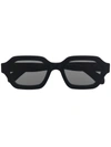 Retrosuperfuture Pooch Geometric-frame Sunglasses In Black