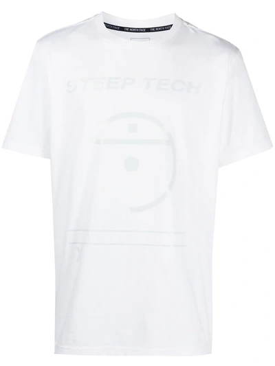 The North Face Steep Tech Logo-print Cotton-jersey T-shirt In White