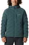 Mountain Hardwear Stretchdown™ 700 Fill Power Down Hooded Jacket In Black Spruce