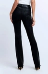 L Agence Selma High Waist Baby Boot Jeans In Noir Coated