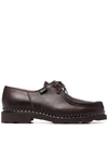 Paraboot Michael Leather Laced Shoes In Beige